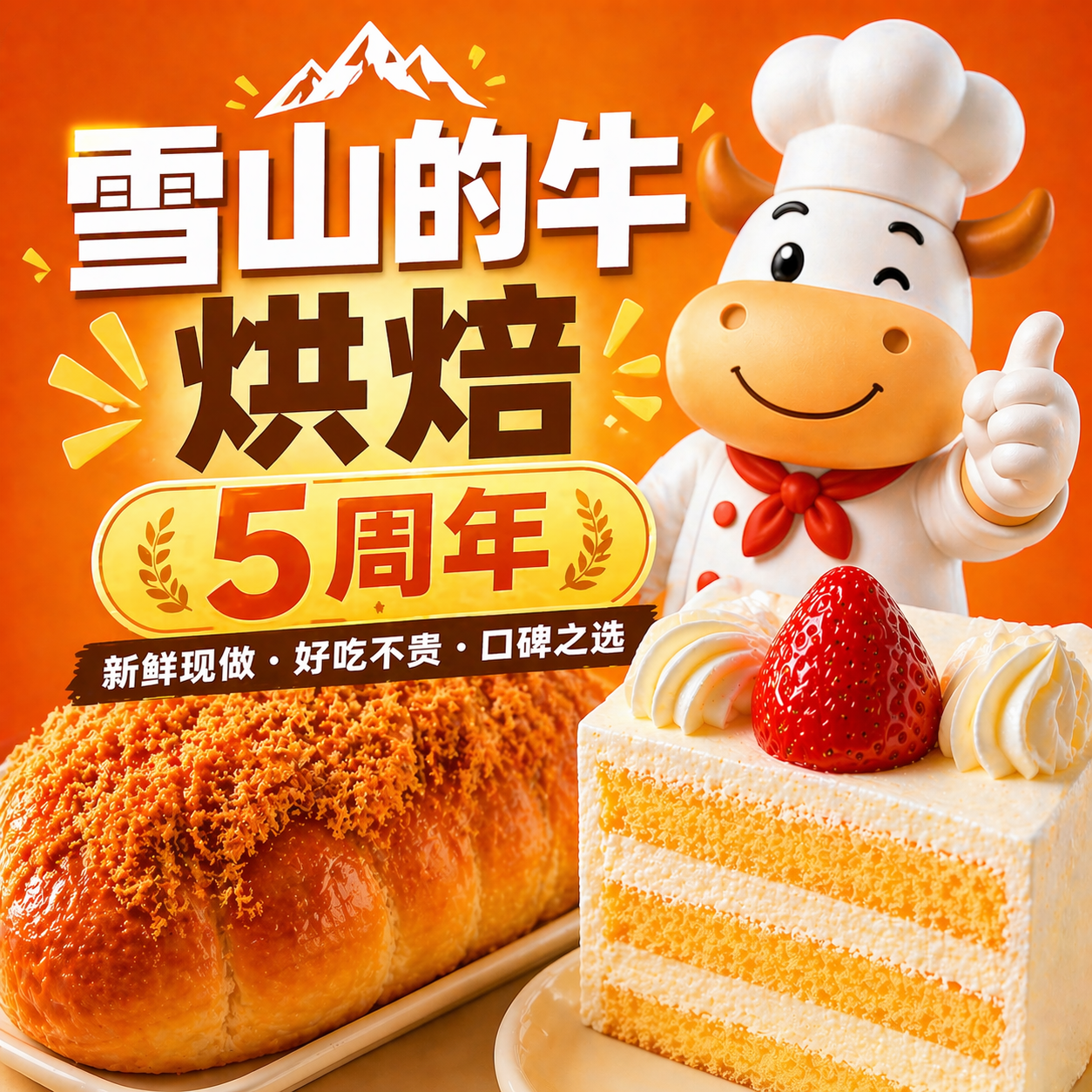 雪山的牛烘焙